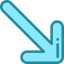 Diagonal arrow Symbol 64x64