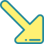 Diagonal arrow Symbol 64x64