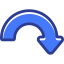 Curve arrow icon 64x64