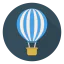 Air hot balloon icon 64x64
