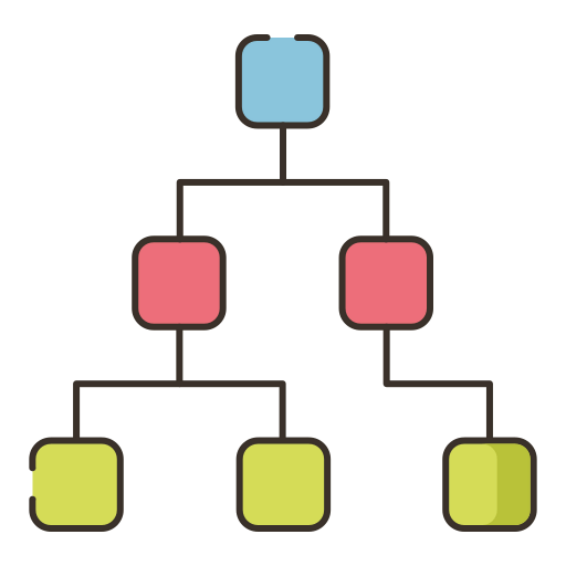Hierarchy structure icon