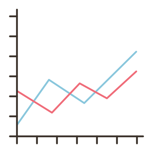 Line chart icon