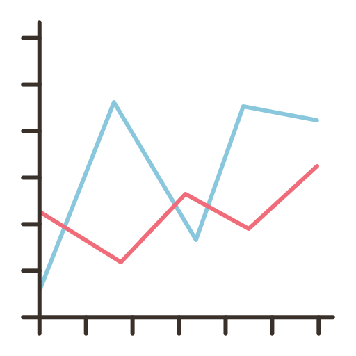Line chart icon