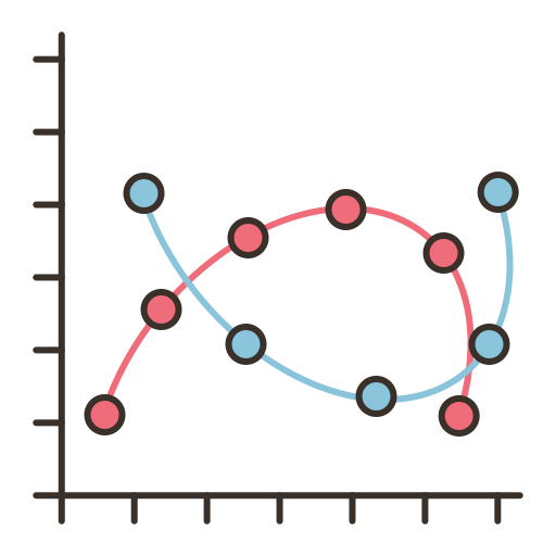 Line chart icon