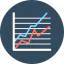 Line chart icon 64x64