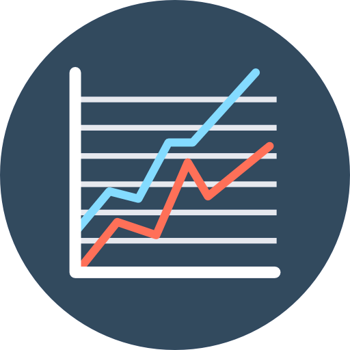 Line chart icon