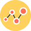 Line chart icon 64x64