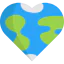 Earth globe icon 64x64
