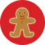 Gingerbread man ícono 64x64