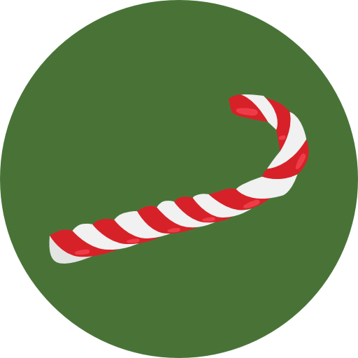 Candy cane icon
