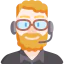 Call center agent icon 64x64