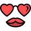 Heart glasses icon 64x64