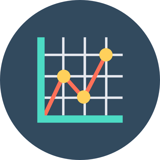 Line chart icon
