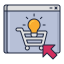 Online shopping icon 64x64