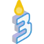 Birthday candle icon 64x64