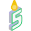 Birthday candle icon 64x64