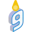 Birthday candle icon 64x64