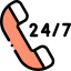 24 hours support icon 64x64