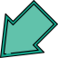 Diagonal arrow ícono 64x64