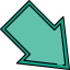 Diagonal arrow ícono 64x64