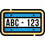 License plate icon 64x64