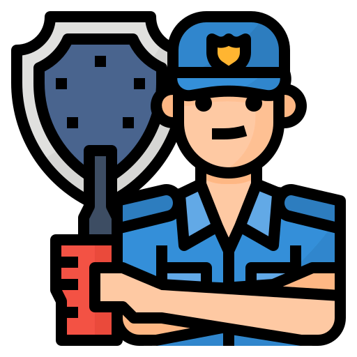 Security man icon