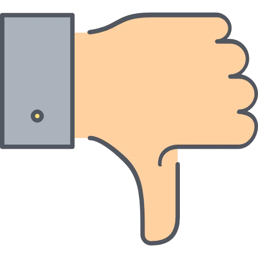 Thumb down icon