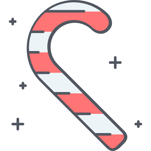 Candy cane icon