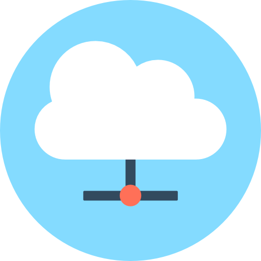 Computing cloud icon
