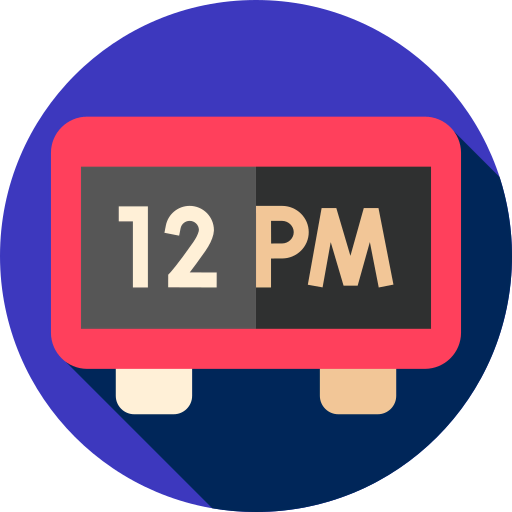 Digital clock icon