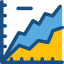 Line chart biểu tượng 64x64