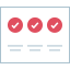 Checkmarks icon 64x64
