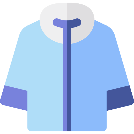 Winter jacket icon