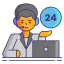 24 hours support іконка 64x64