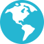 Earth globe icon 64x64