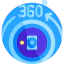 360 degrees アイコン 64x64