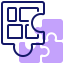 Puzzle pieces Ikona 64x64