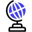 Earth globe icon 64x64
