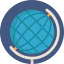 Earth globe icon 64x64