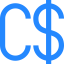 Canadian dollar icon 64x64