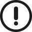 Exclamation button icône 64x64