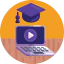 Graduation cap icon 64x64