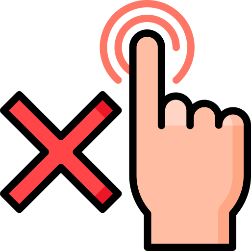 Do not touch icon