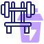 Fitness bench icon 64x64