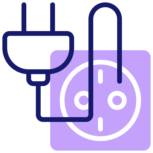 Electric plug icon