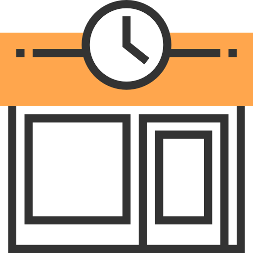Clock shop icon