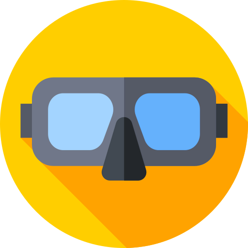 Diving mask icon