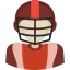 American football player icon 64x64