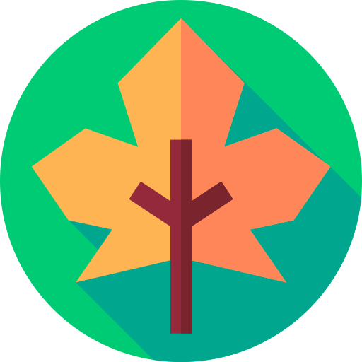 Dry leaf icon