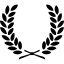 Two branches with leaves symmetrical symbol іконка 64x64